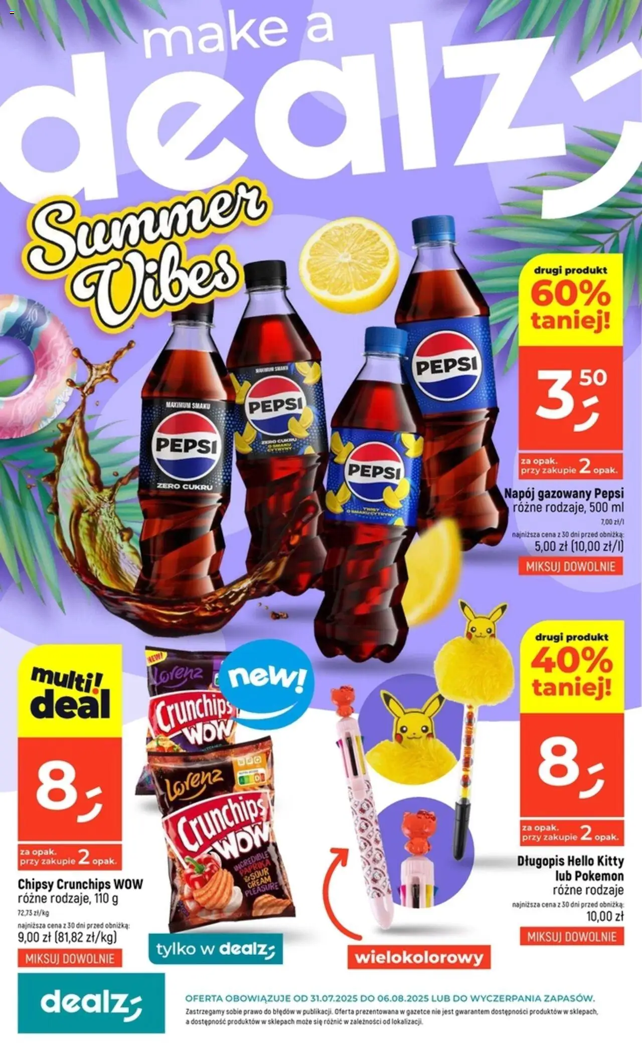 Dealz Gazetka od 31.07.2025 - Nowa Gazetka - Numer strony 1