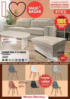Prévisualisation de Catalogue mobilier Maxi Bazar du magasin Maxi Bazar formulaire valide 02/07/2025