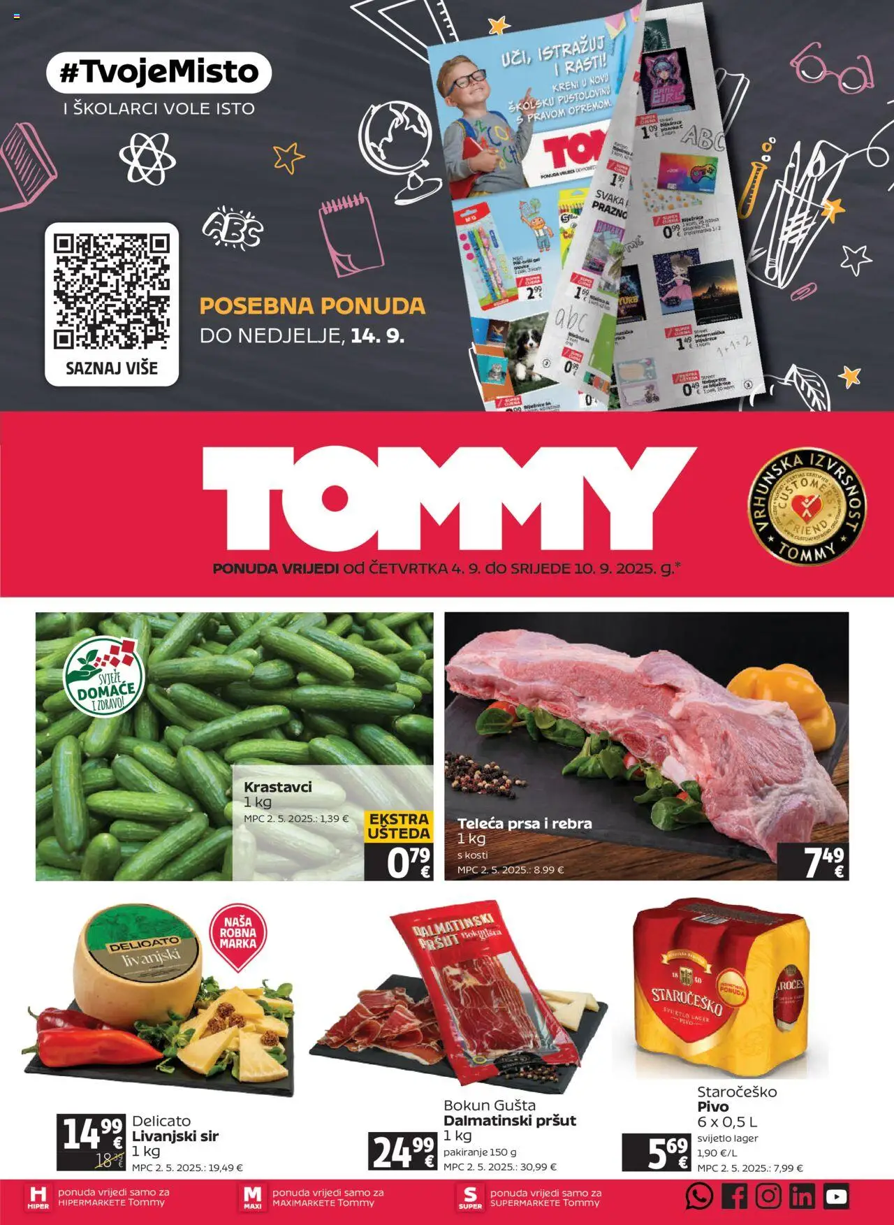 Tommy aktualni Katalog vrijedi od 04.09.2025 - tjedna akcija broj stranice 1