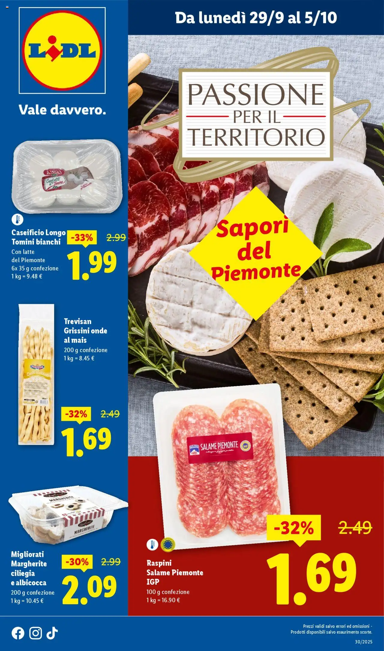 Volantino Lidl valido da 29/09/2025 numero di pagina 1