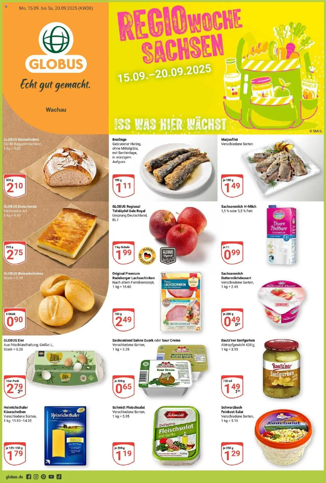 Globus Prospekt ab Montag 14.09.2025 > Prospekt Markkleeberg	