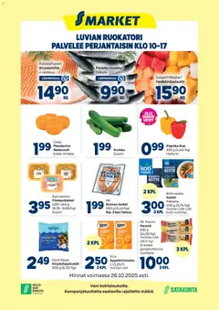 Kaupan S-market Luvia esikatselu, voimassa 22/10/2025