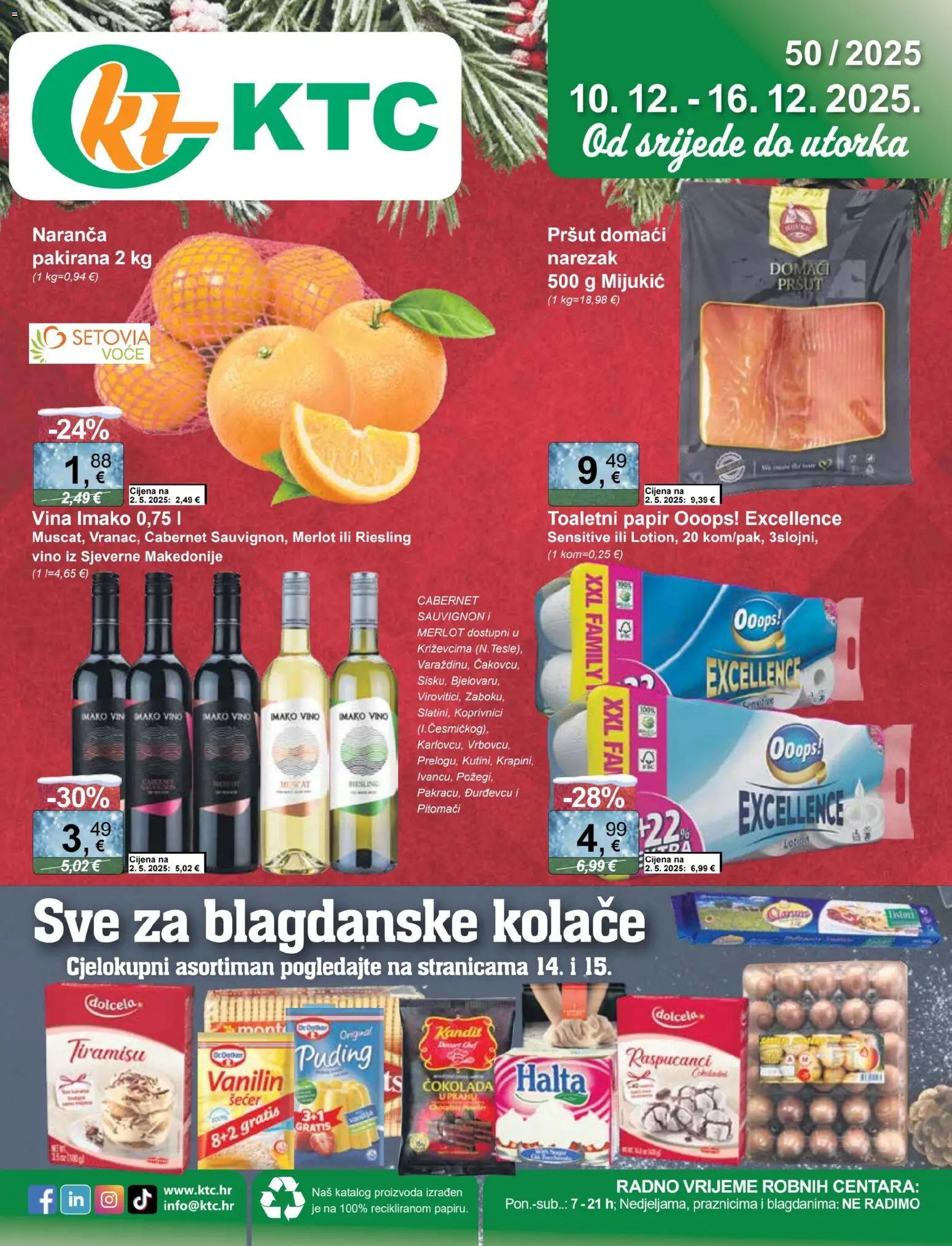 Pregled letka Katalog trgovine KTC vrijedi od 10.12.2025