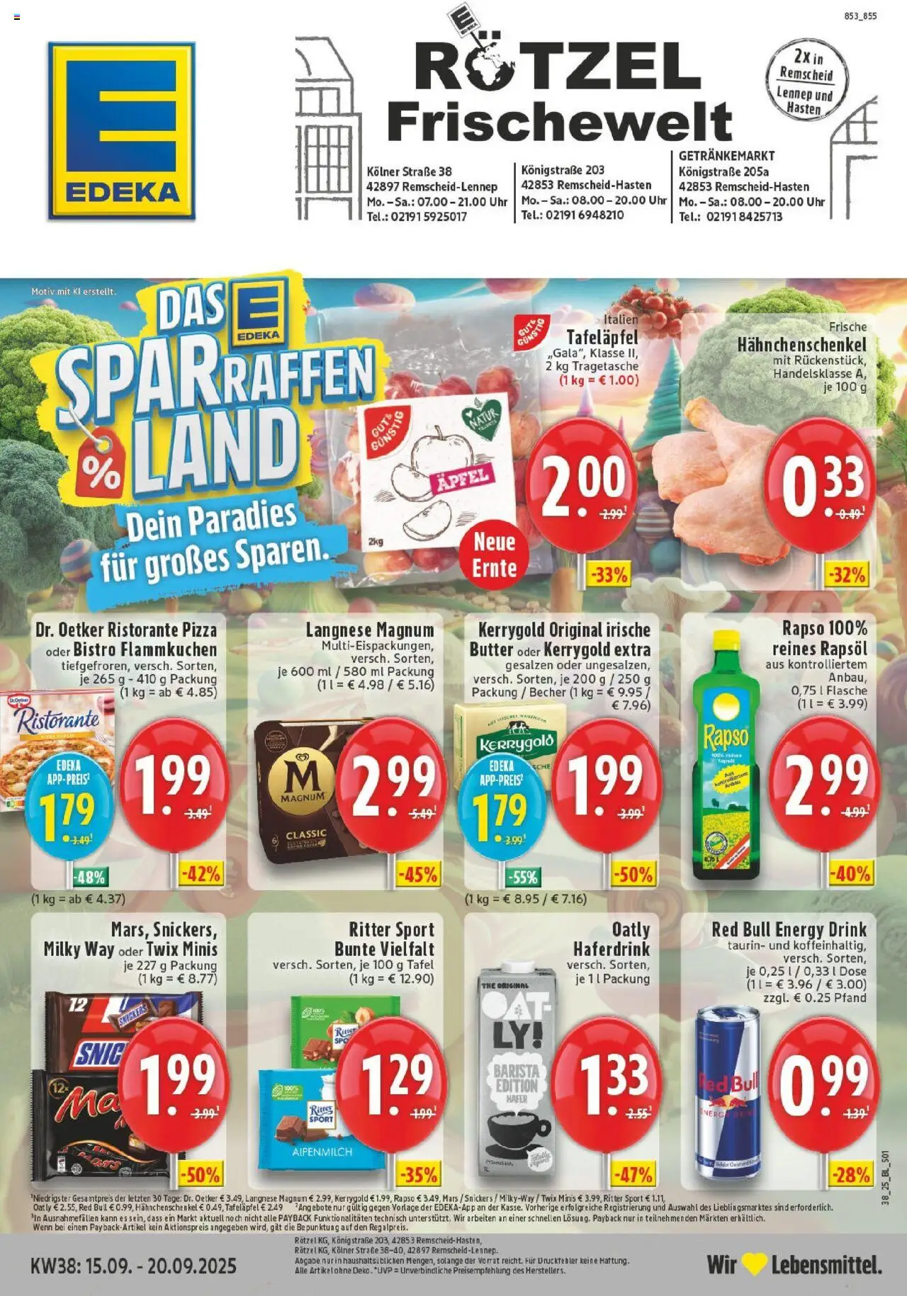 EDEKA Prospekt ab 14.09.2025 - Prospekt Remscheid Online