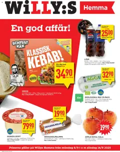 Förhandsgranska reklamblad Aktuella reklamblad Willys Hemma från butik Willys gäller från 08/09/2025