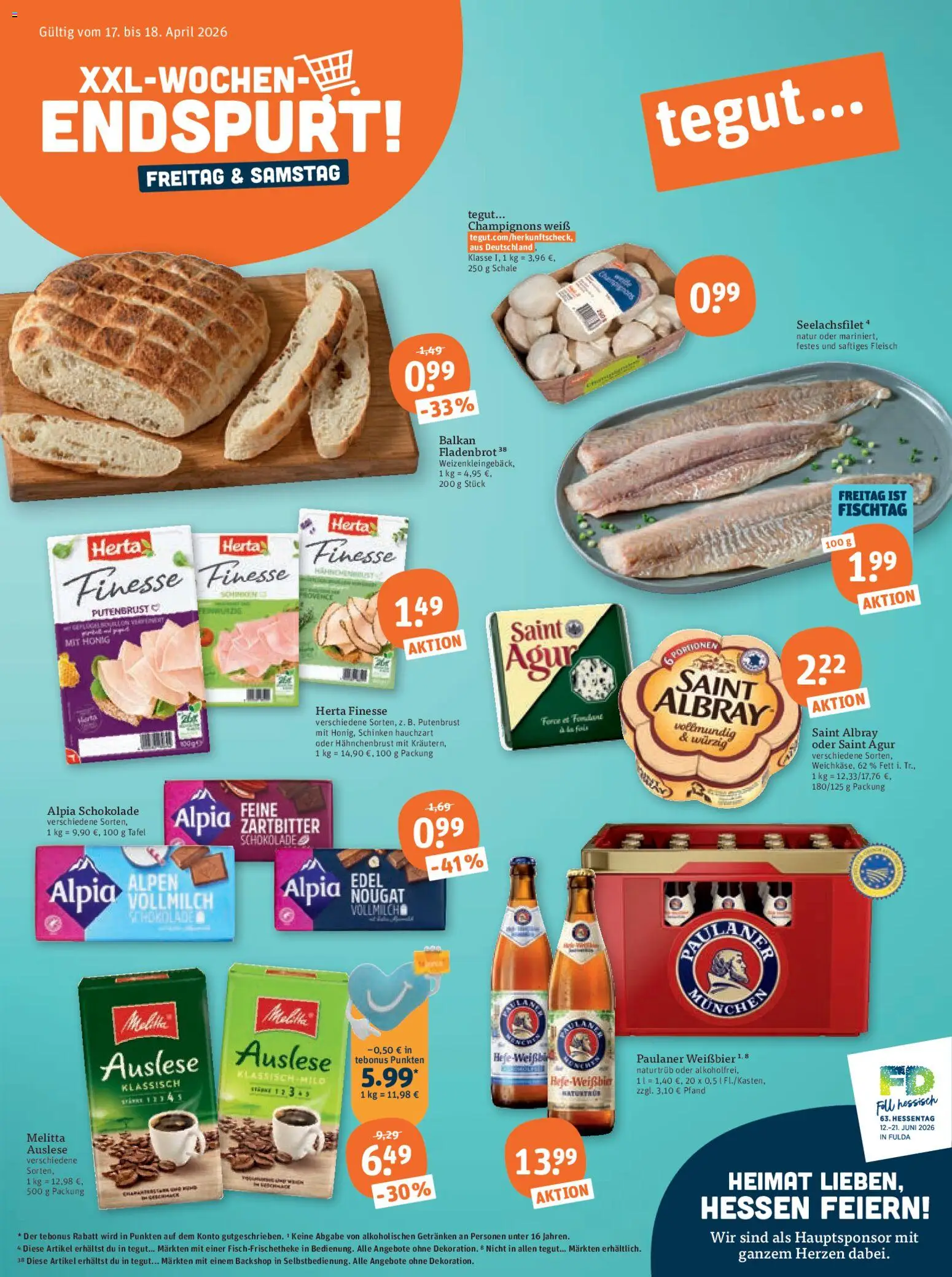 Vorschau von dem Prospekt des Geschäftes Tegut, gültig ab dem 13.04.2026