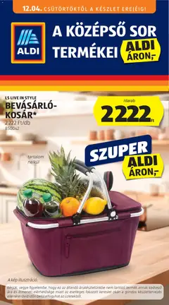 Aldi - Középső sor termékei megtekintése, amely érvényes 2025.12.04.-től