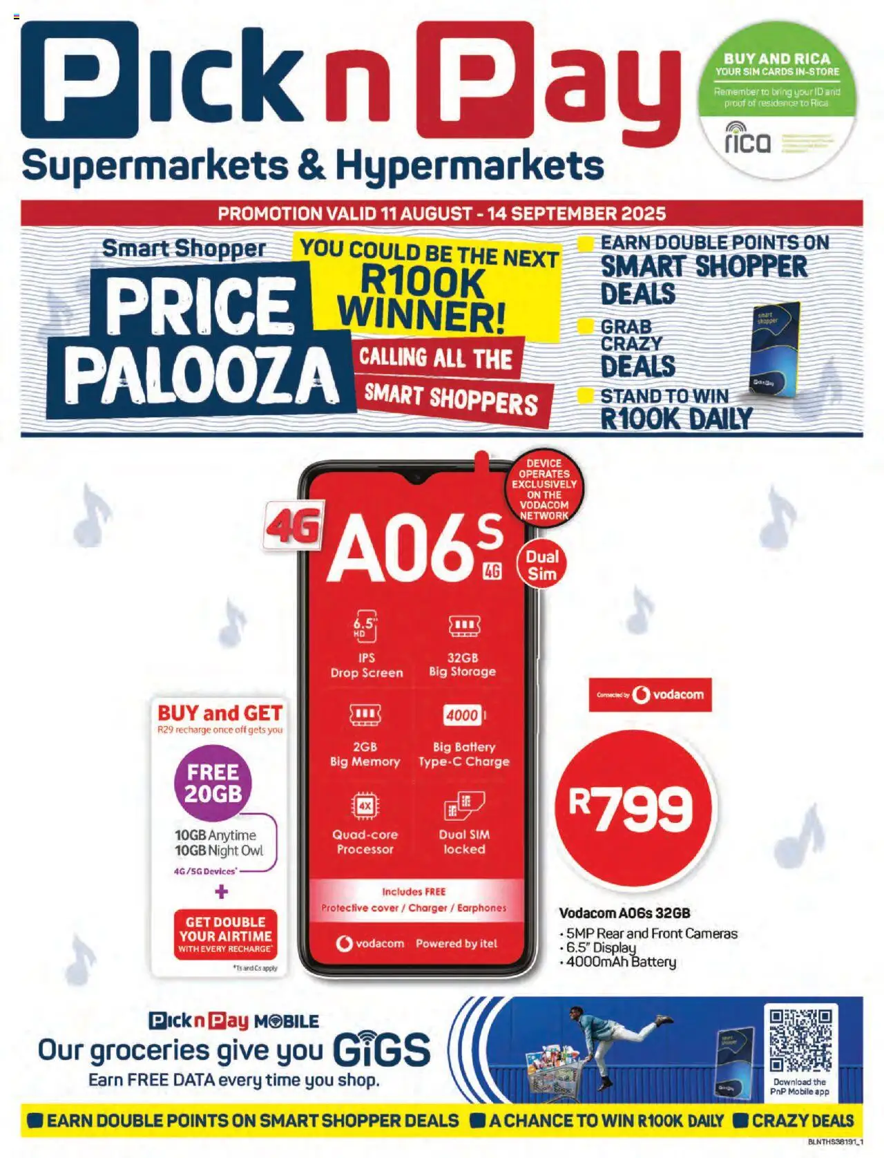 Pick n Pay Cellular Specials from 11/08 - 14/09/2025 > Promotions