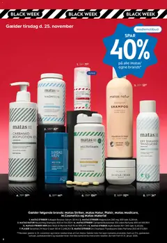 Eksempel på tilbudsavis Black Friday fra butik Matas gyldig fra 19/11/2025 | Side: 8
