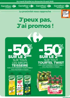 Prévisualisation de Catalogue J'peux pas, j'ai promos ! du magasin Carrefour City formulaire valide 29/07/2025