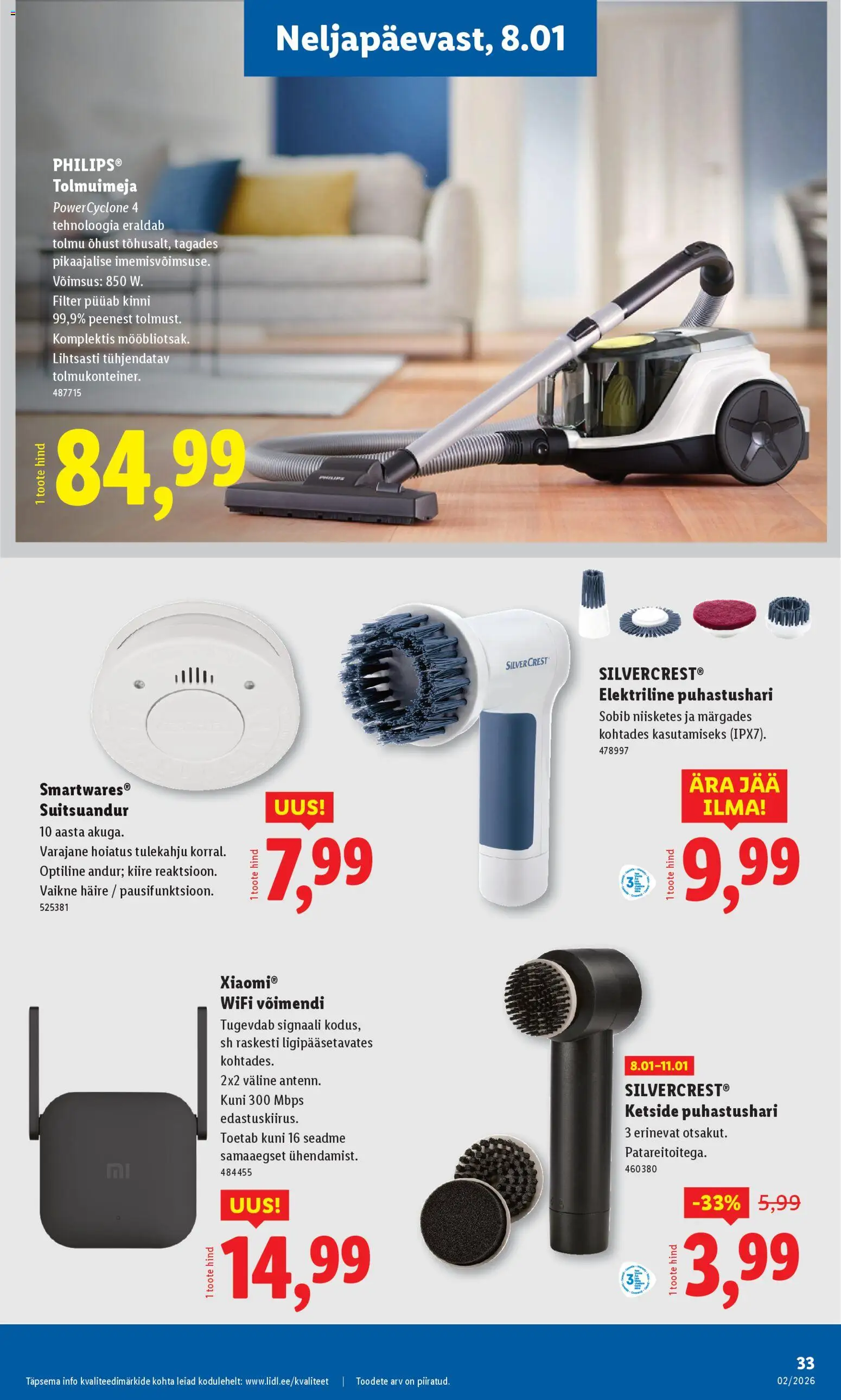 Lidl kliendilehe eelvaade alates 2026.01.05