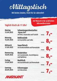 Vorschau von dem Prospekt des Geschäftes Markant, gültig ab dem 15.09.2025