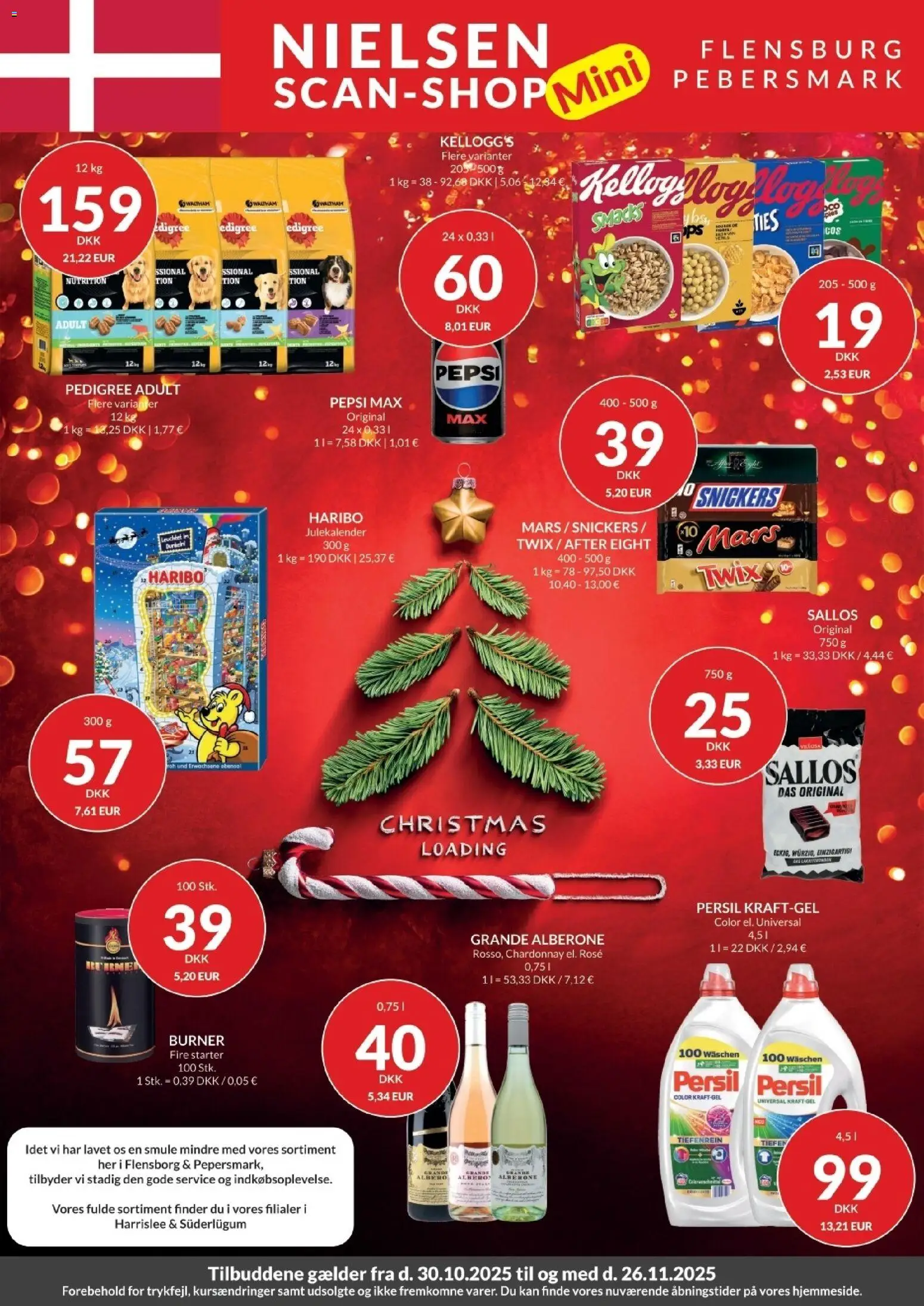 Eksempel på tilbudsavis MINI Tilbudsavis fra butik Nielsen Discount gyldig fra 30/10/2025