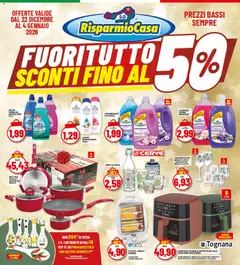 Anteprima dell'opuscolo Volantino Alessandria dal negozio RisparmioCasa valido da 22/12/2025