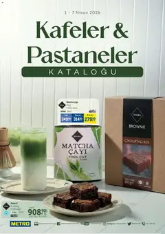 Metro Metro - Kafeler & Pastaneler Kataloğu 01.04.2026 - Broşürünün önizlemesi