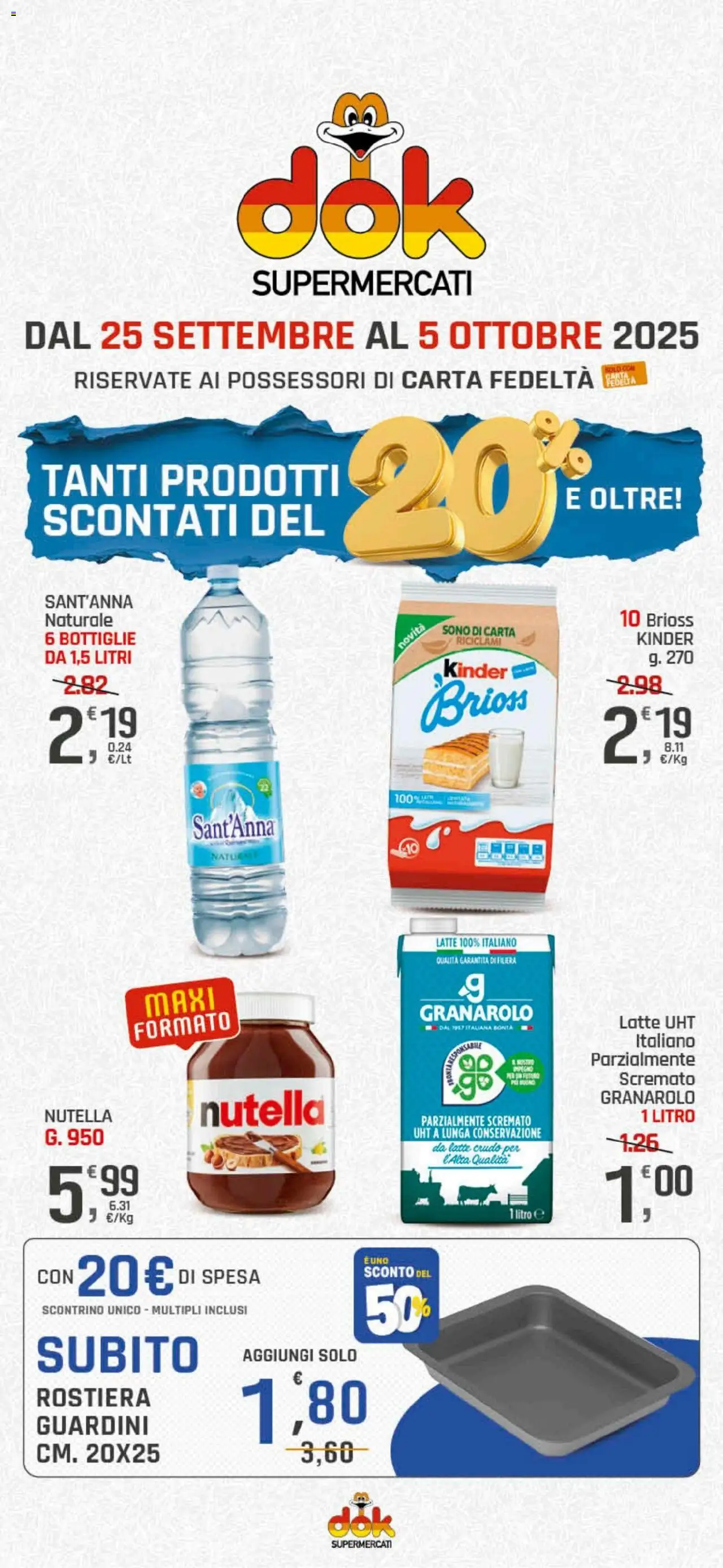 Volantino DOK valido da 25/09/2025 numero di pagina 1