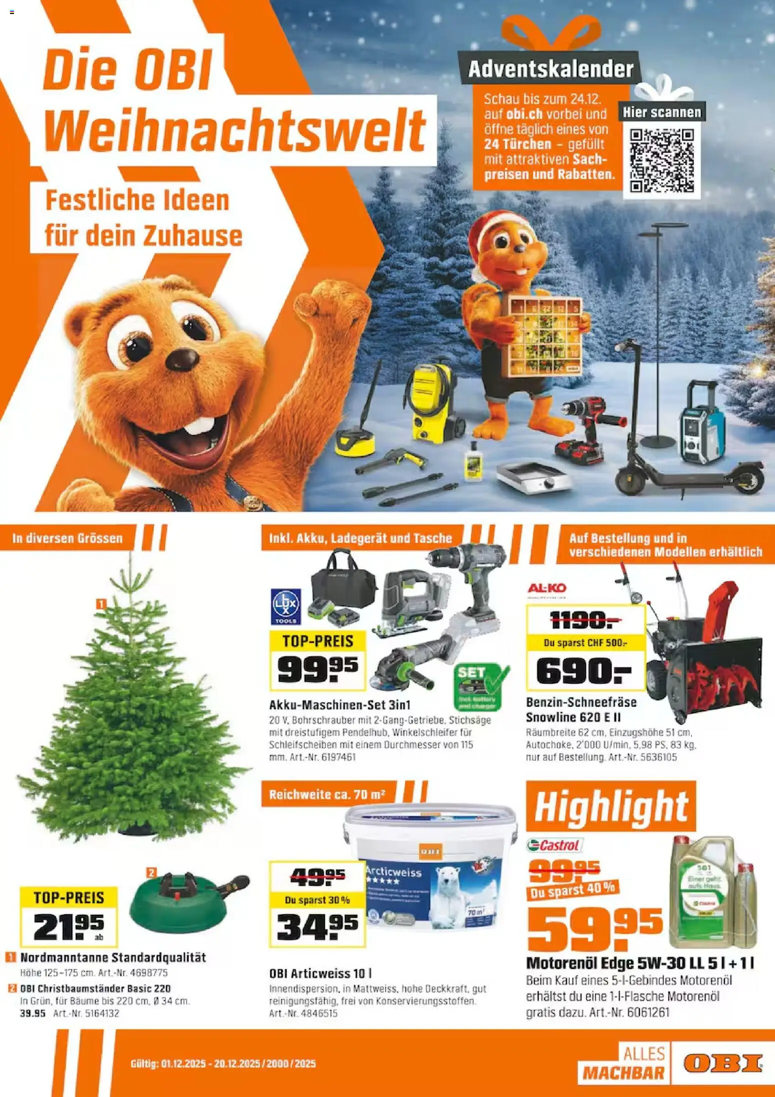 Vorschau des Merkblatts Aktionen vom Shop OBI gültig von 30.11.2025 bis 20.12.2025