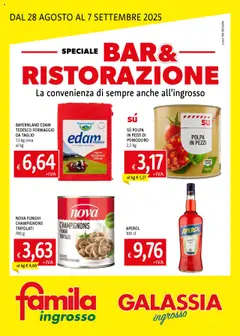 Anteprima dell'opuscolo Volantino Bar & Ristorazione dal negozio Galassia valido da 28/08/2025