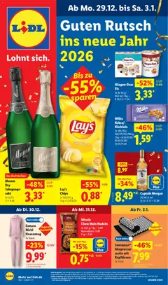 Vorschau von dem Prospekt des Geschäftes Lidl, gültig ab dem 29.12.2025