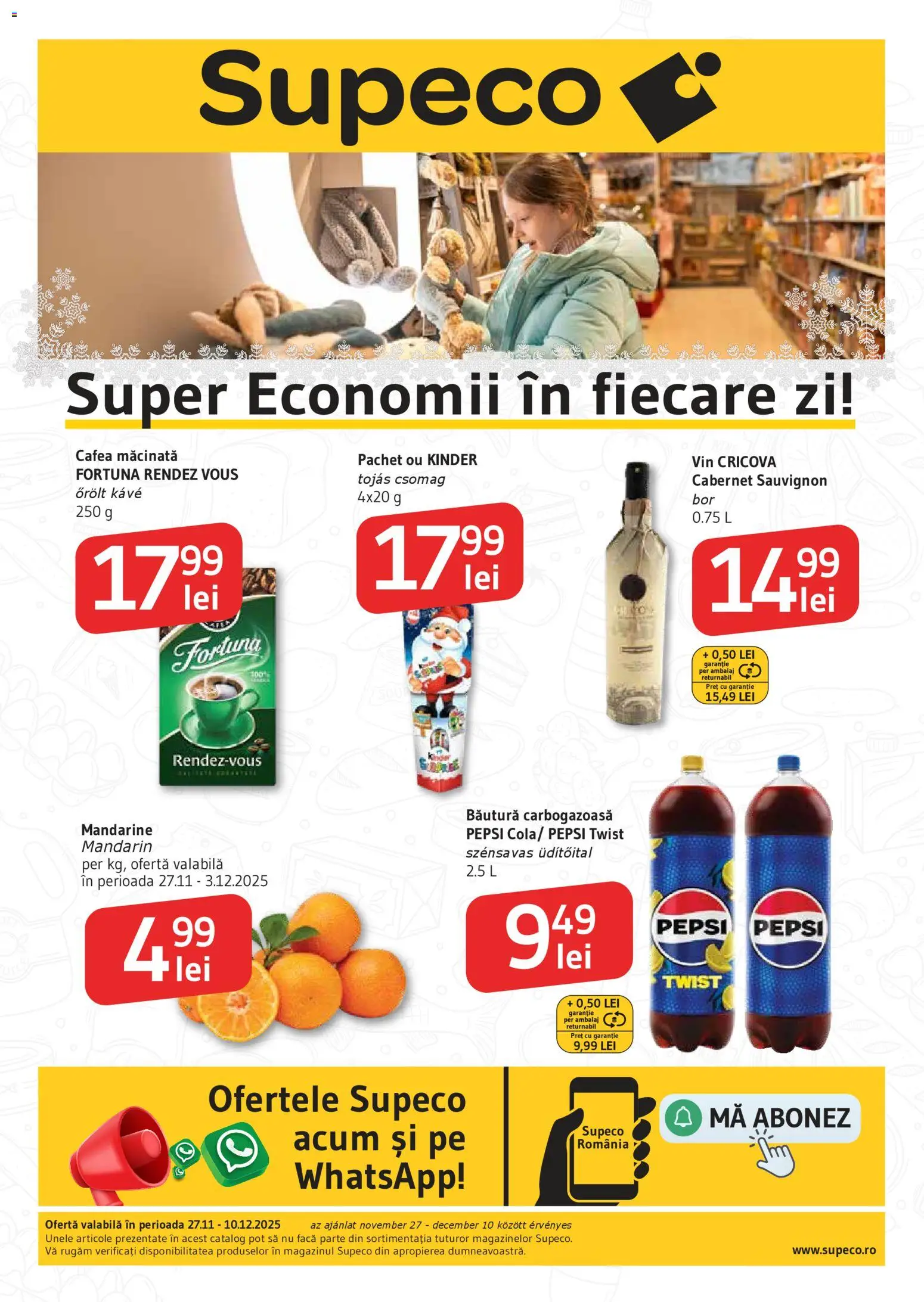 Previzualizarea de cataloage: Supeco Catalog Bilingv valabil de la 27.11.2025
