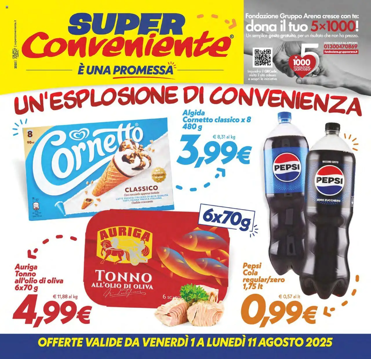 Volantino SuperConveniente valido da 01/08/2025 numero di pagina 1