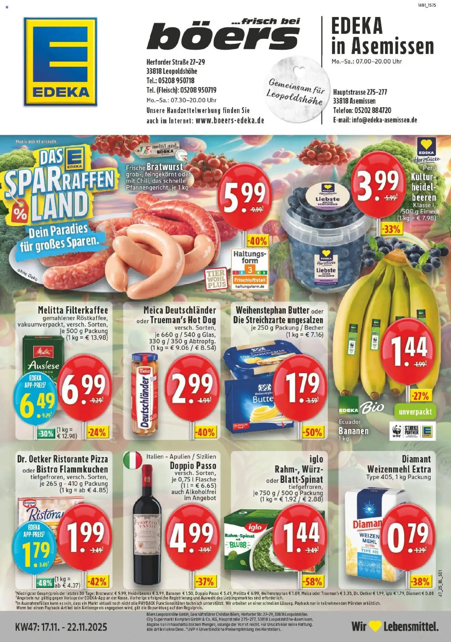 Vorschau von dem Prospekt des Geschäftes Edeka, gültig ab dem 17.11.2025