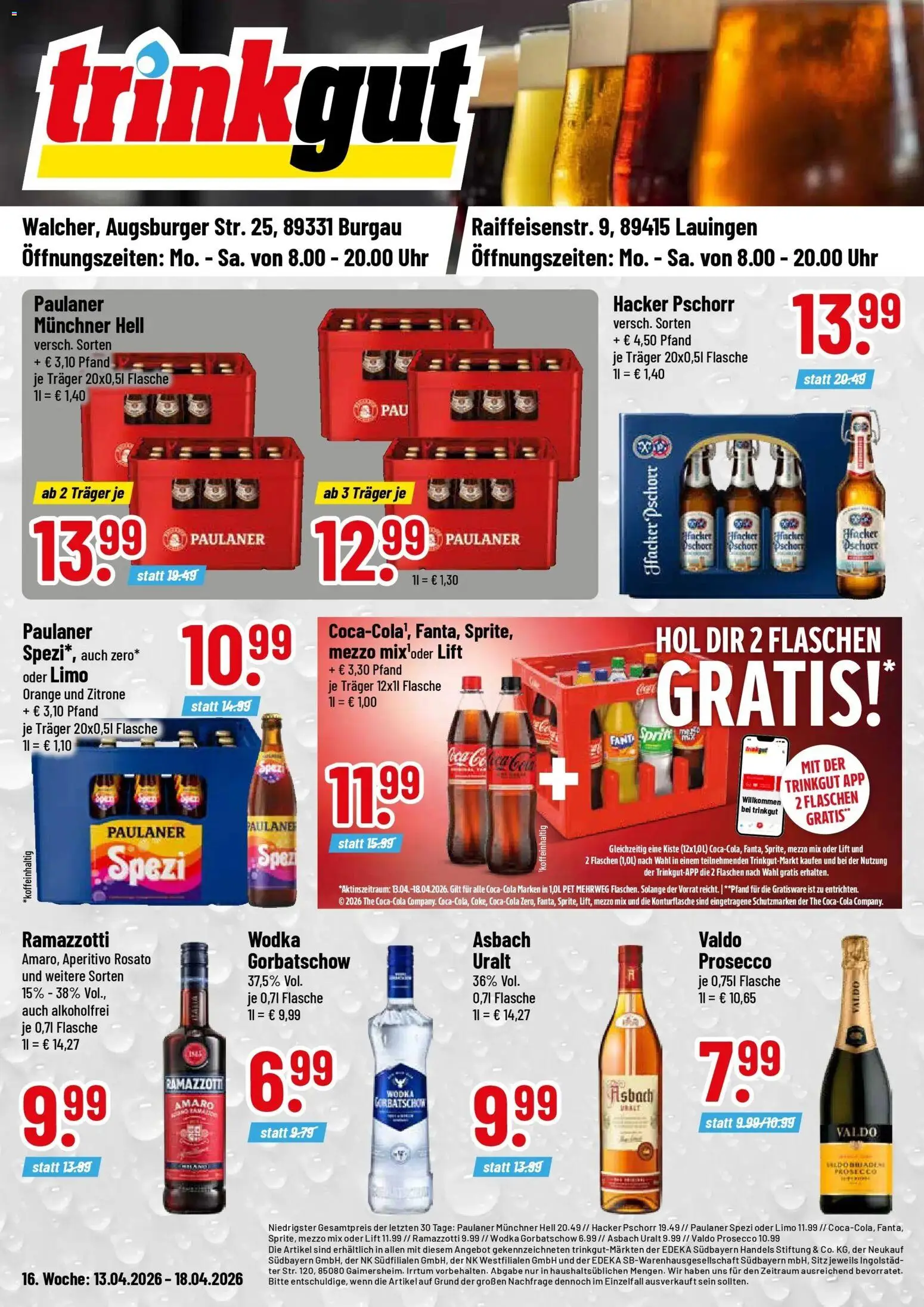 Vorschau von dem Prospekt des Geschäftes Trinkgut, gültig ab dem 12.04.2026