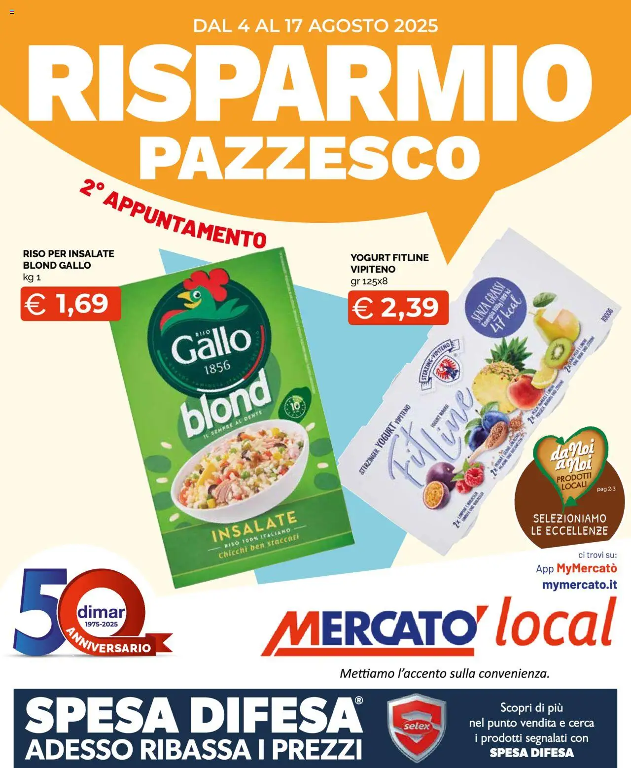 Volantino Mercatò valido da 04/08/2025 numero di pagina 1