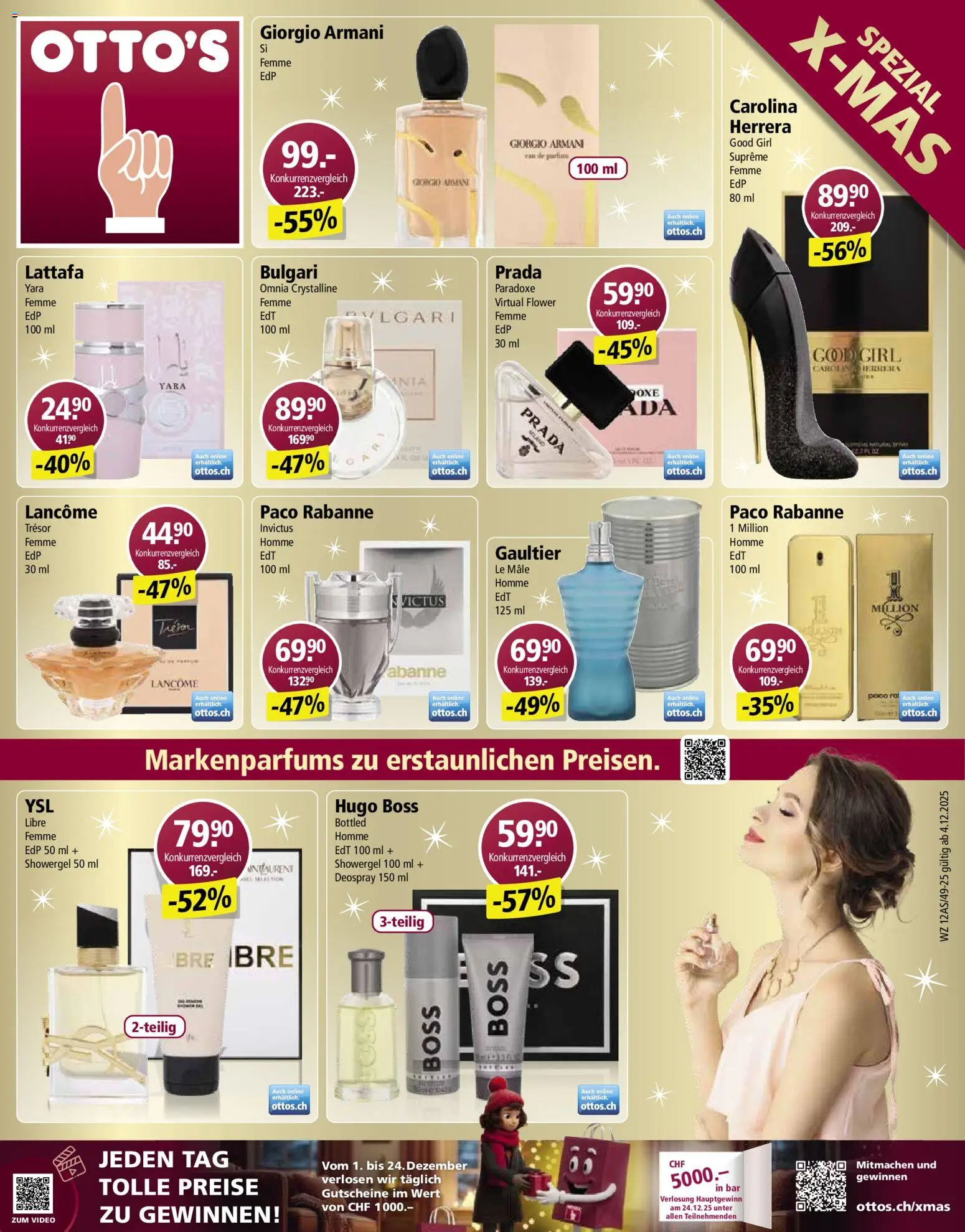 Vorschau des Merkblatts Aktionen X-mas vom Shop Otto's gültig von 01.12.2025 bis 24.12.2025