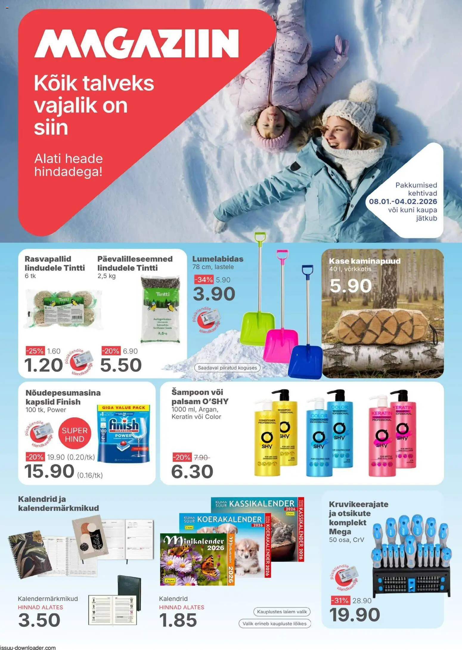 Magaziin kliendilehe eelvaade alates 08.01.2026