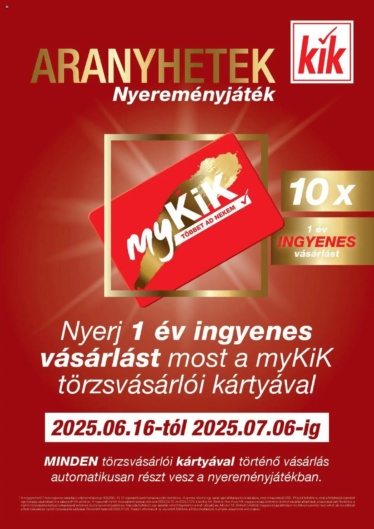 Kik aktuális szórólap, érvényes 2025.06.16.-től - 1 oldal