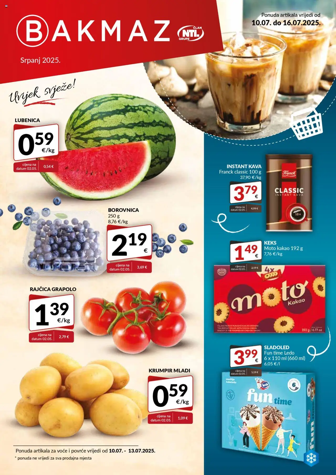 Bakmaz aktualni Katalog vrijedi od 10.07.2025 - tjedna akcija broj stranice 1