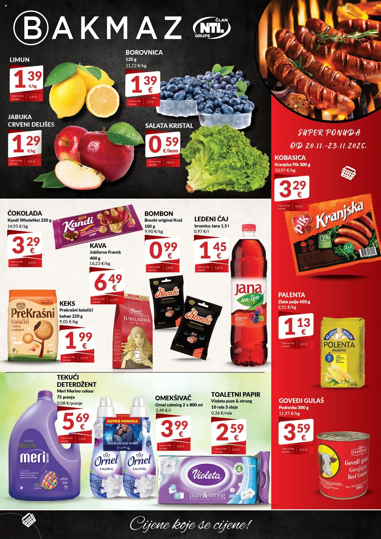 Pregled letka Ponuda trgovine Bakmaz vrijedi od 20.11.2025