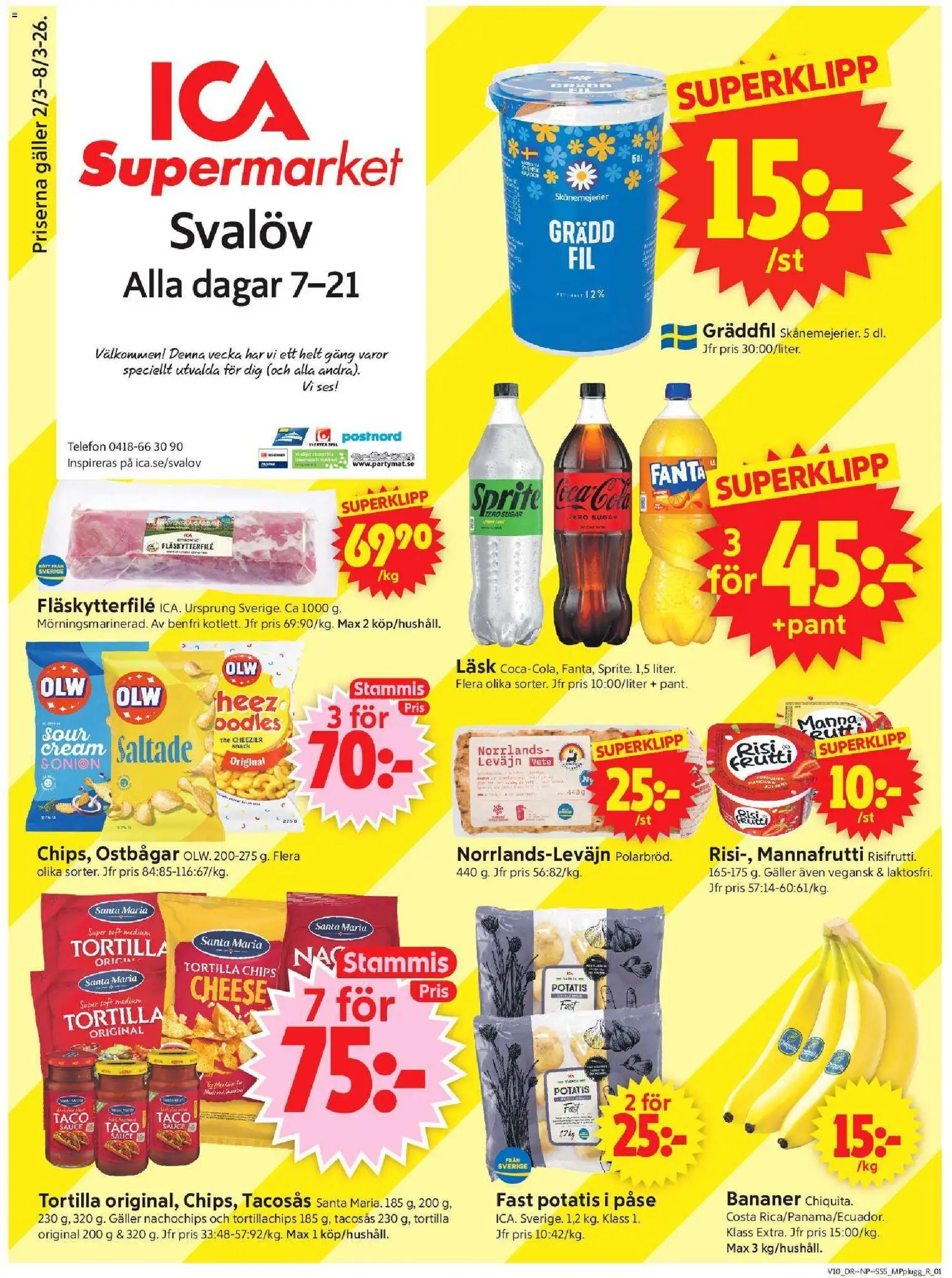 Förhandsgranska reklamblad Svalöv från butik ICA Supermarket gäller från 02/03/2026