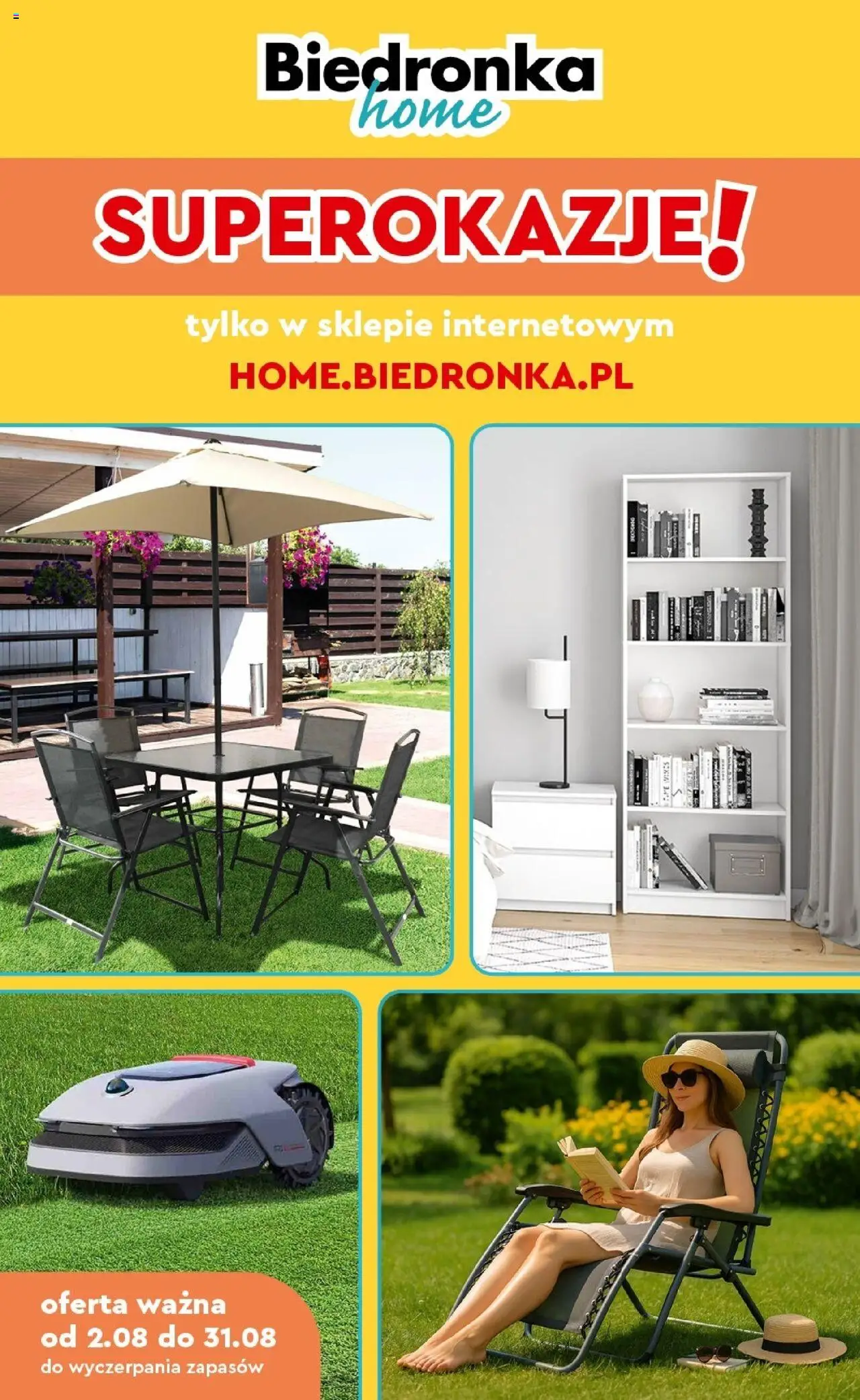 Biedronka gazetka promocyjna 02.08.2025 - "Home" - Numer strony 1