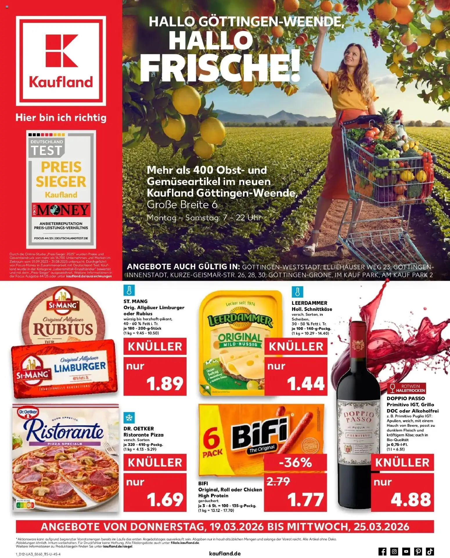 Vorschau von dem Prospekt des Geschäftes Kaufland, gültig ab dem 19.03.2026