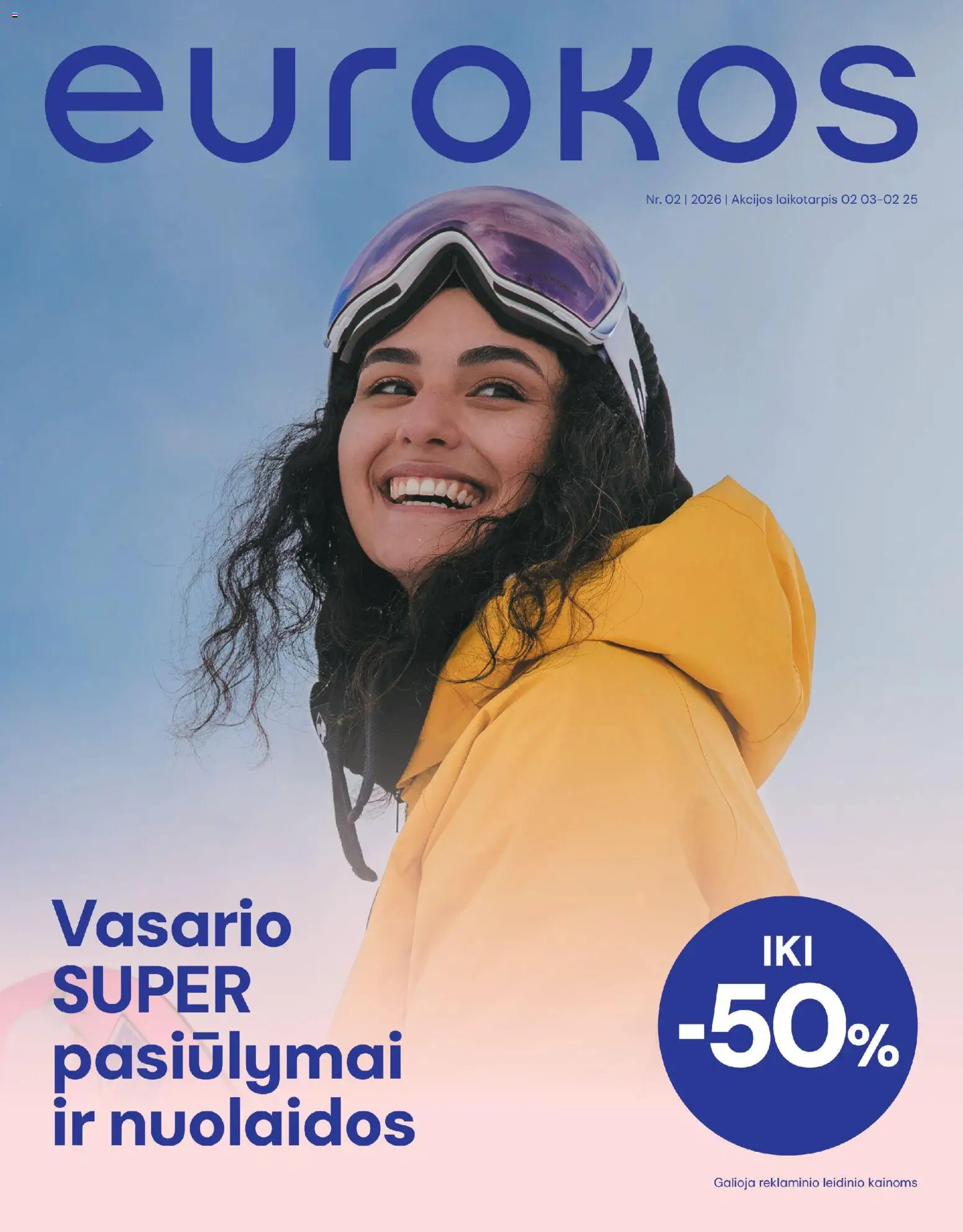 Eurokos parduotuvės leidinio Leidinys galiojančio nuo 2026.02.03 peržiūra