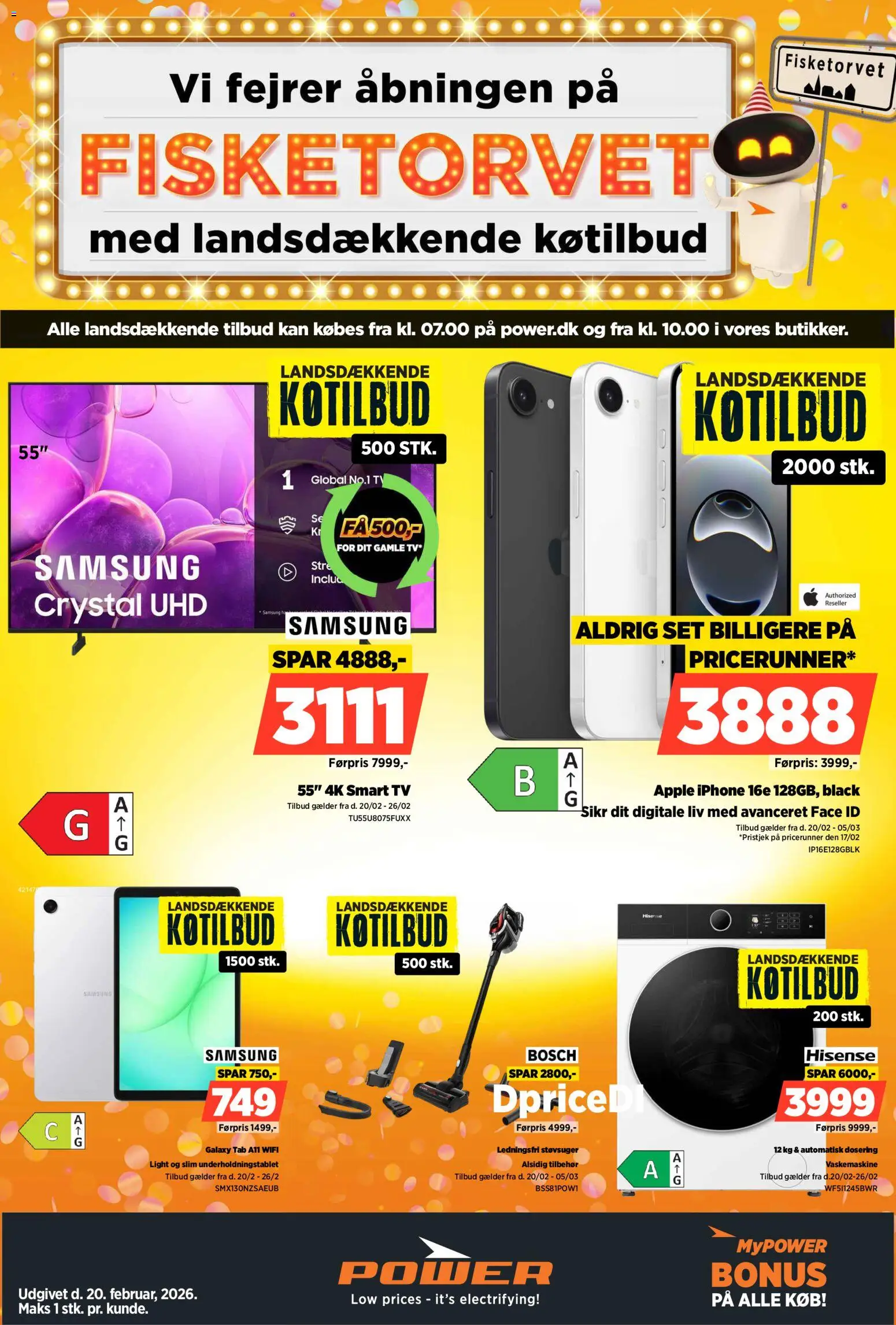 Eksempel på tilbudsavis Tilbudsavis fra butik Power gyldig fra 20/02/2026