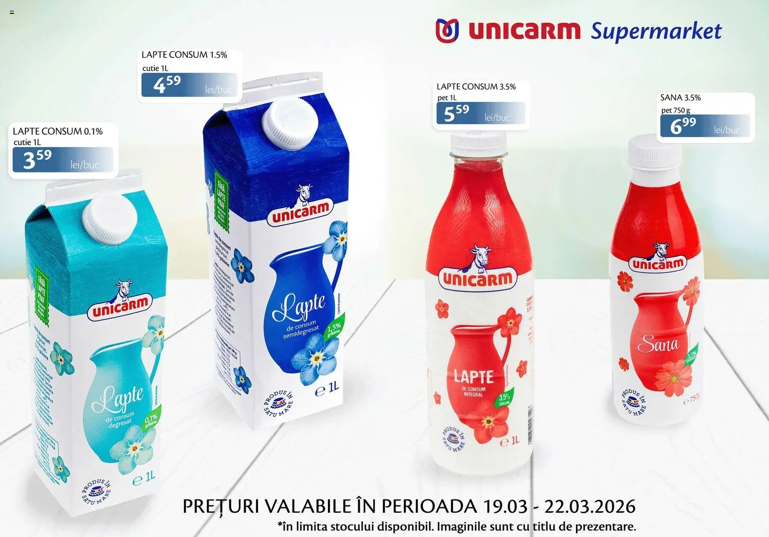 Previzualizarea de cataloage: Unicarm Unicarm Catalog Produse lactate valabil de la 19.03.2026