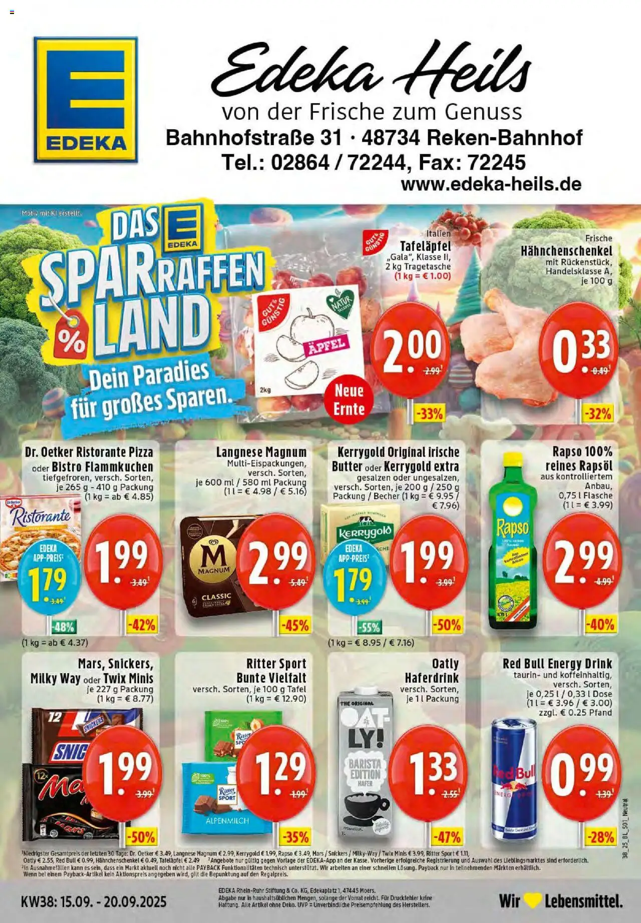 EDEKA Prospekt ab 14.09.2025 - Prospekt Reken-Bahnhof Online
