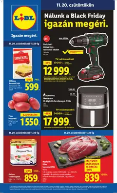 Lidl - Black Friday megtekintése, amely érvényes 2025.11.20.-től