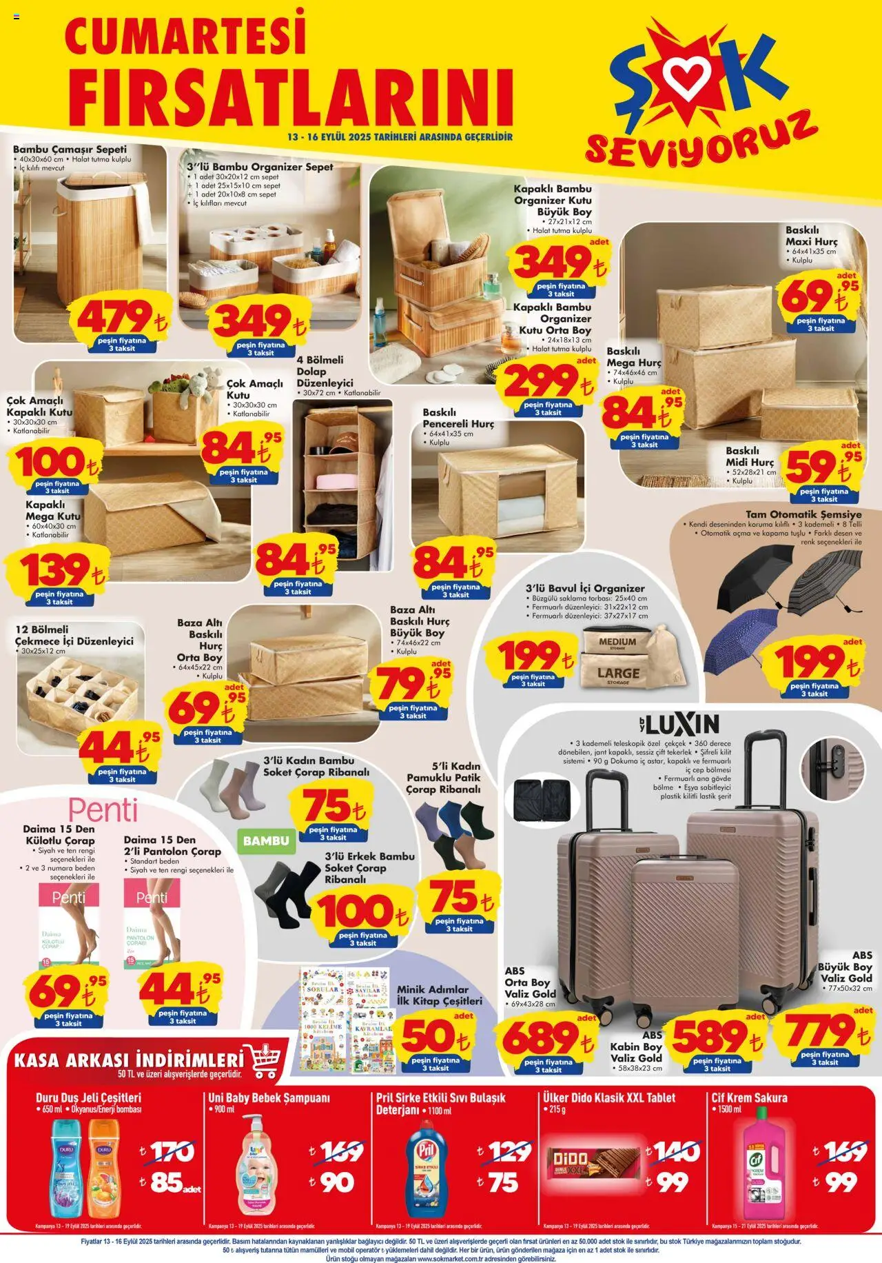 Şok Market katalog 13 Eylül 2025 - Aktüel ürünler - Sayfa numarası 1