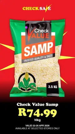 Preview of Check Save flyer valid from 22/04/2026