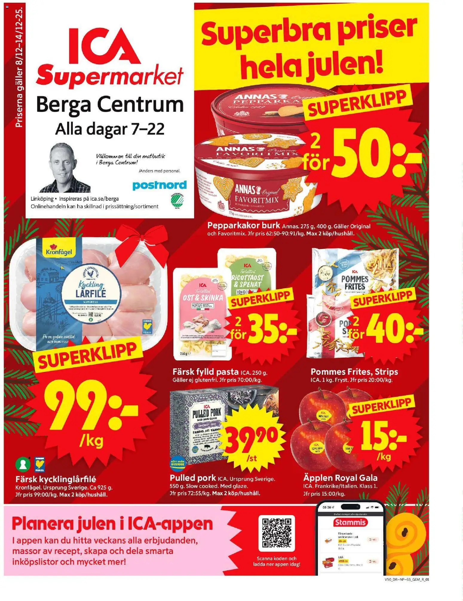 Förhandsgranska reklamblad Linköping från butik ICA Supermarket gäller från 08/12/2025