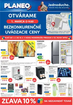 Náhľad Planeo Elektro letáku platného od 01.03.2026