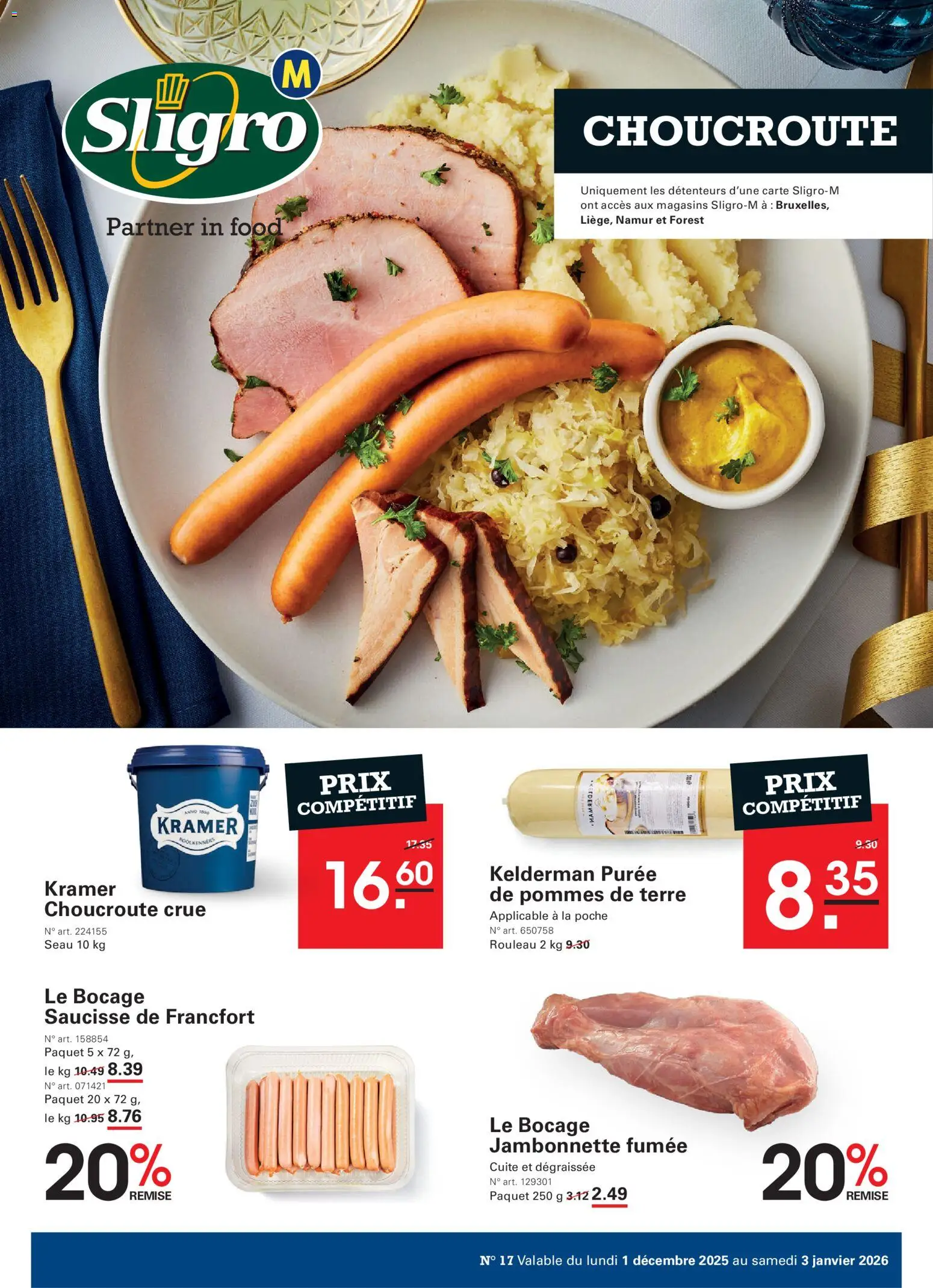 Voorbeeld van Sligro-M - Crouterie van winkel Sligro geldig vanaf 01/12/2025