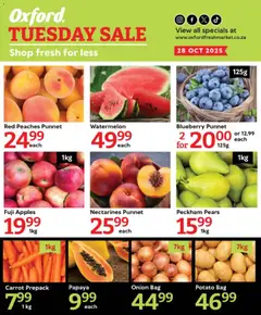 Preview of Oxford Freshmarket flyer valid from 27/10/2025