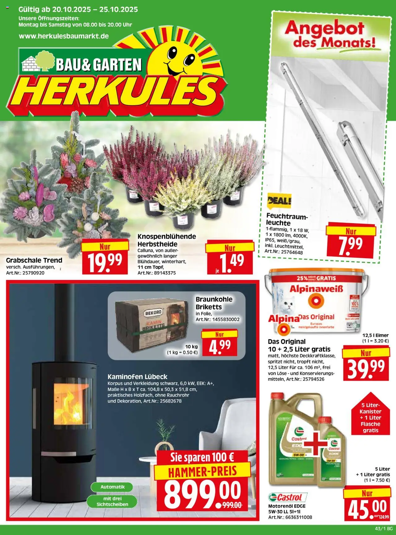 HERKULES Bau & Garten (vom 20.10.2025 - 25.10.2025)