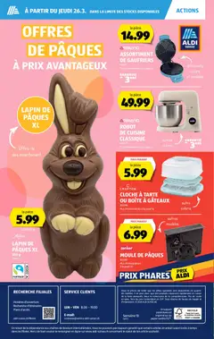 Vorschau des Merkblatts Aldi aktionen FR vom Shop Aldi gültig von 26.03.2026 bis 01.04.2026