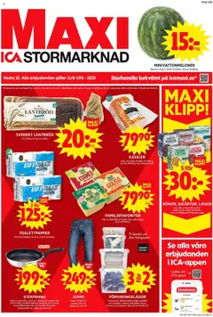Förhandsgranska reklamblad Malmö från butik ICA Maxi gäller från 11/08/2025
